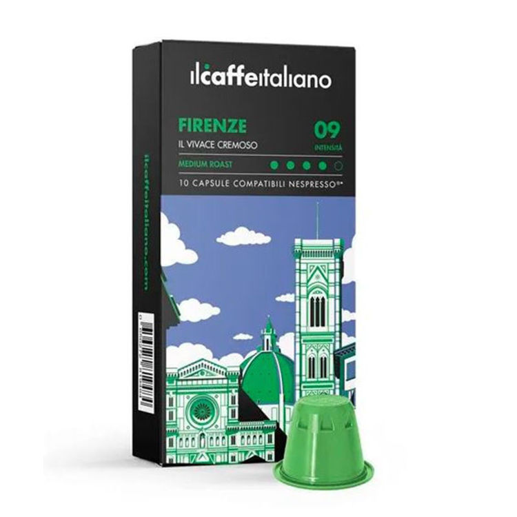 Picture of Italian Espresso Coffee Compatible with Nespresso IL Caffe Italiano Firenze - 10 Capsules