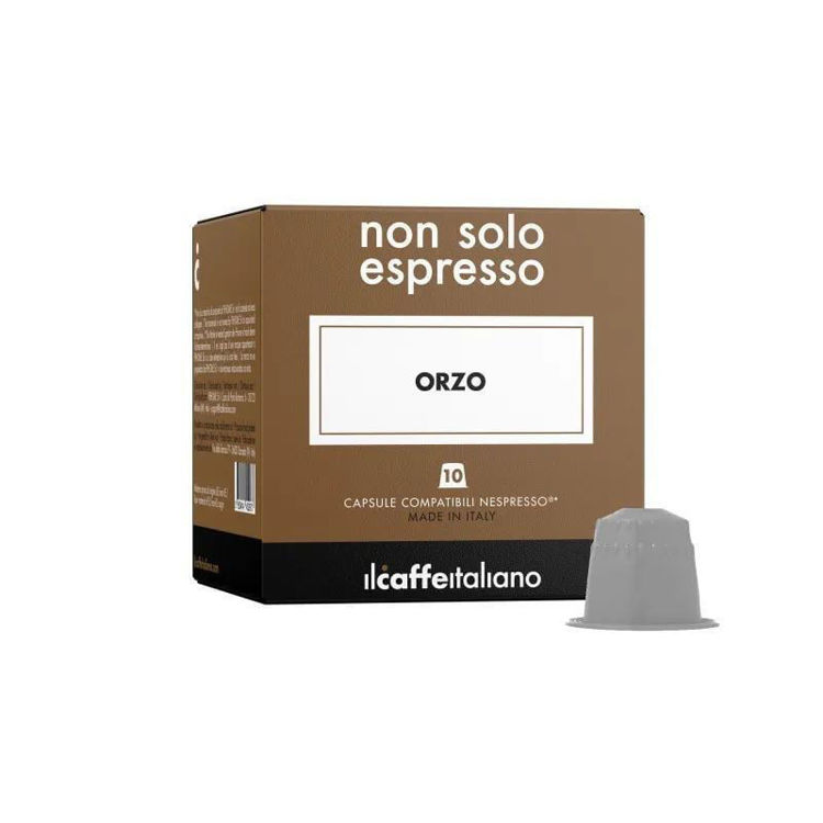 Picture of Caffeine-Free Barley Beverage Compatible with Nespresso IL Caffe Italiano Orzo – 10 Capsules