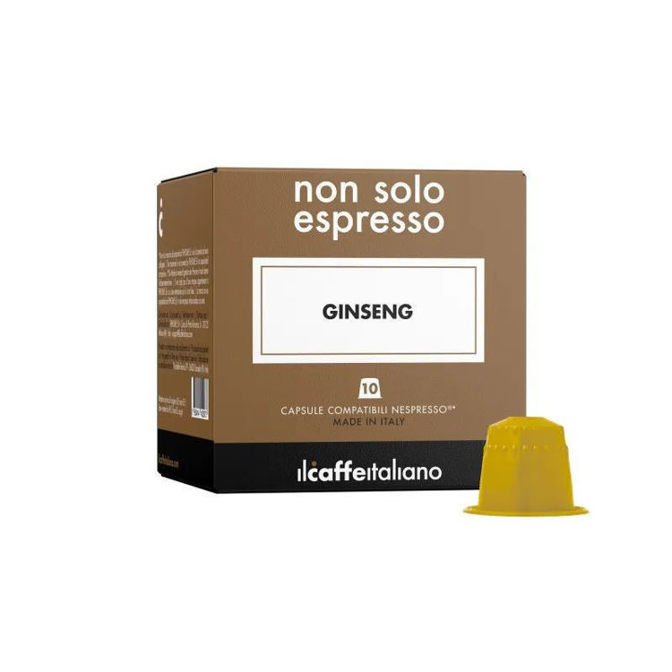 Picture of Ginseng Beverage With Milk & Coffee In Compatible Capsules with Nespresso IL Caffe Italiano Ginseng - 10 Capsules