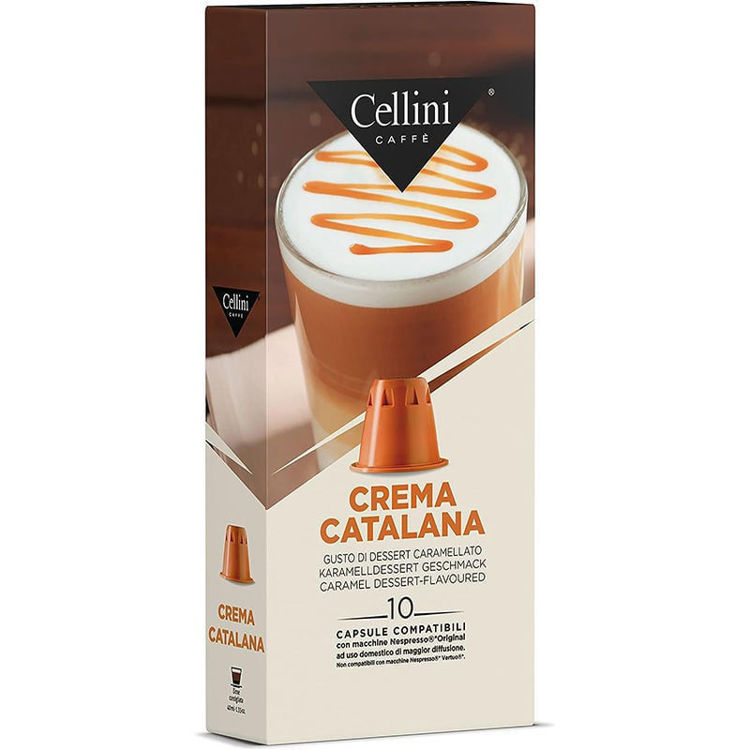 Picture of Crema Catalana Beverage Compatible Capsules with Nespresso Cellini - 10 Capsules