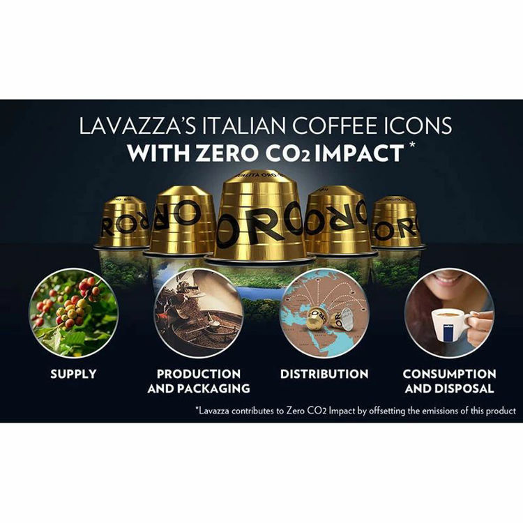 Picture of Lavazza Qualita Oro Aluminum Capsules Compatible With Nespresso - 10 Capsules