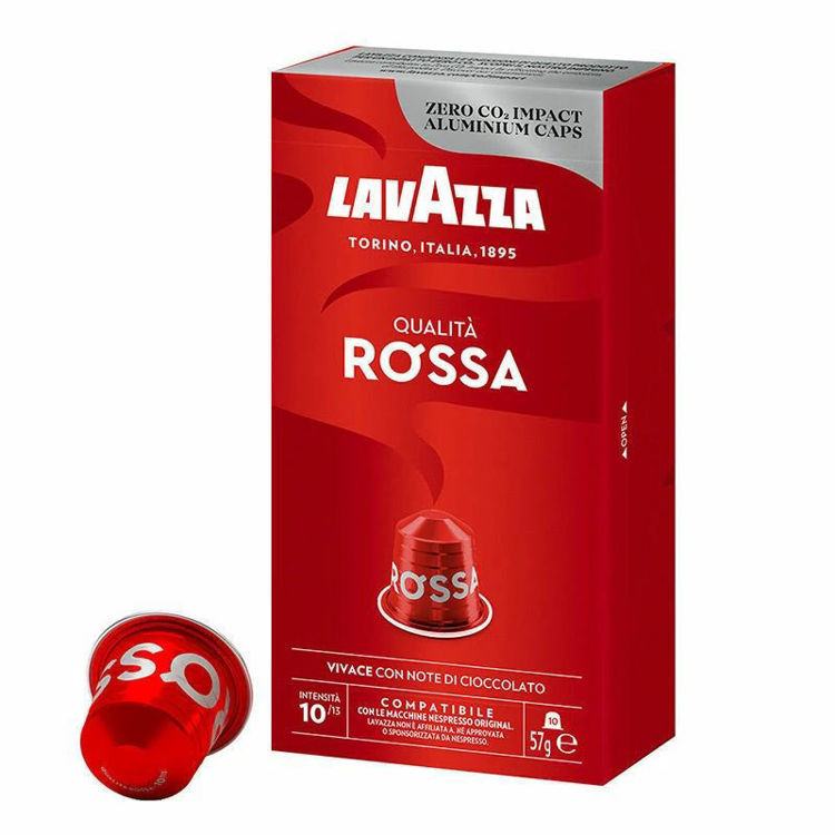 Picture of Lavazza Qualita Rossa Aluminum Capsules Compatible With Nespresso - 10 Capsules