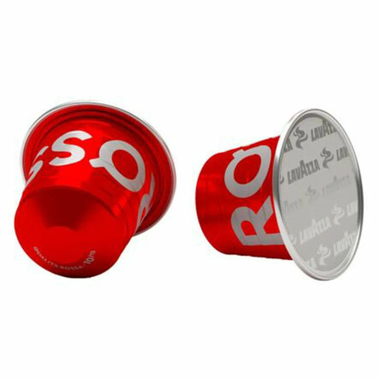 Picture of Lavazza Qualita Rossa Aluminum Capsules Compatible With Nespresso - 10 Capsules