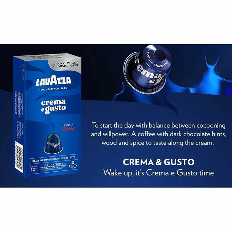 Picture of Lavazza Crema e Gusto Aluminium Capsules Compatible With Nespresso - 10 Capsules