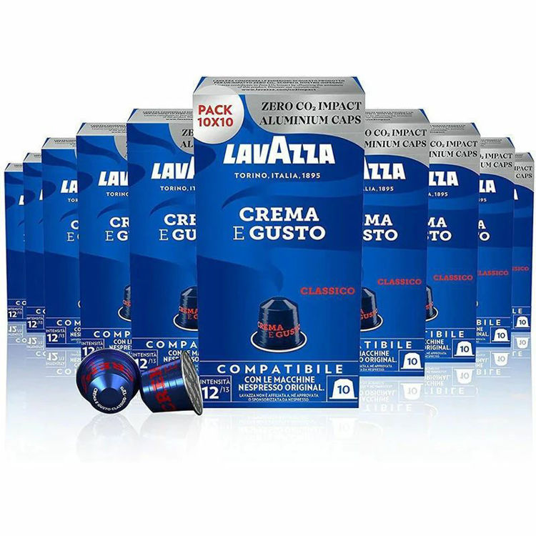 Picture of Lavazza Crema e Gusto Aluminium Capsules Compatible With Nespresso - 100 Capsules