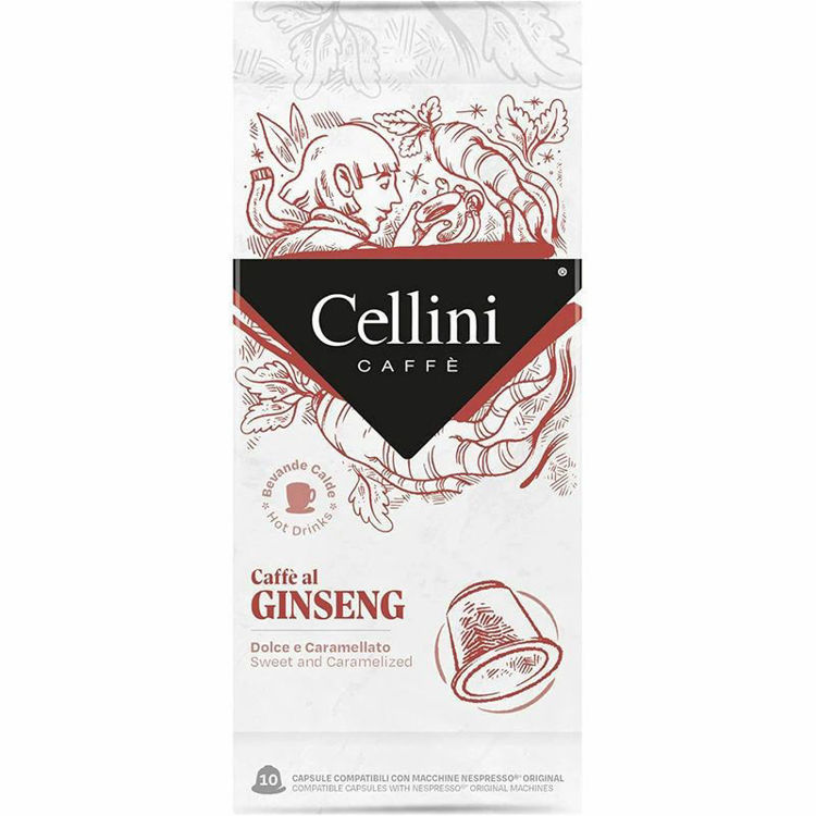 Picture of Ginseng Beverage With Coffee In Compatible Capsules with Nespresso Cellini - 10 Capsules