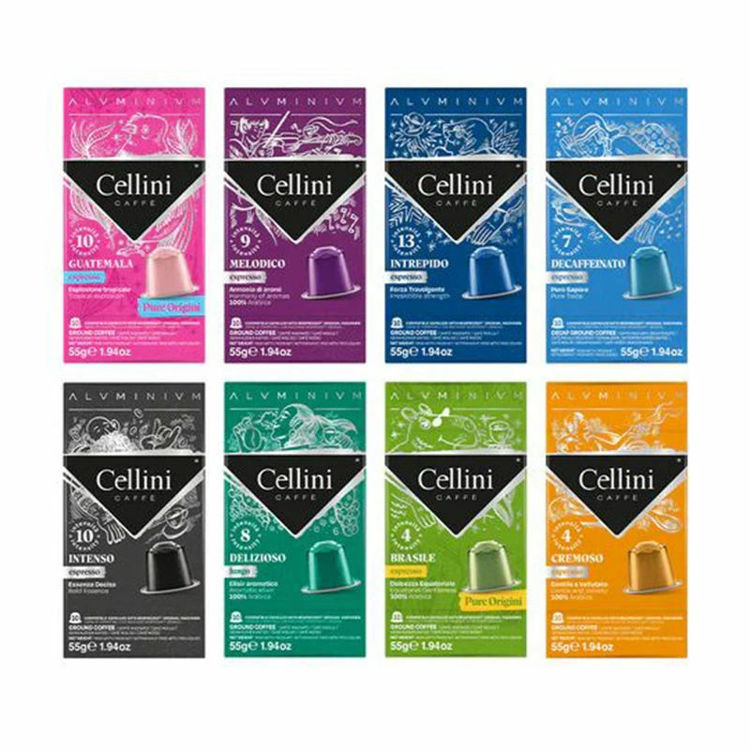 Picture of Tasting Kit Compatible with Nespresso Cellini 8 Varieties - 80 Capsules